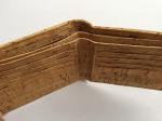 Popular Bifold men gender slim cork wallet 11x9cm with card and money slot