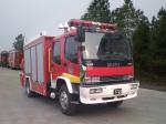 ISUZU 240HP Emergency Rescue Fire Truck 6 Wheeled Large Capacity