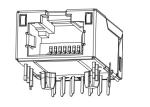1-1368398-3 Low Profile RJ45 Jack Gigabit 10/100/1000 With Magnetic 2-1368398-3