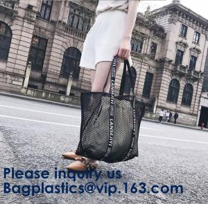 Wholesale Mesh Beach Tote Large Bag Upgrade for Women with Multiple Pockets for Family Travel Swimming Waterproof Pool Bag from china suppliers