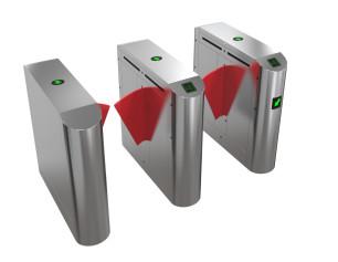 Retractable Flap Barrier Turnstile Door Access Control 45-50 People/Min for
