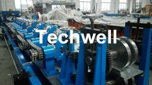 China Fully Automatic Galvanized Steel CZ Purlin Roll Forming Machine , Steel CZ Section Profile Roll Forming Equipment on sale