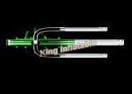 Giant Green Exciting Trippo Inflatable Water Slide With 3 Lane For Adult