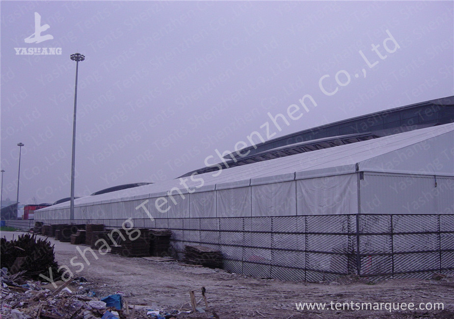 Anodized Aluminum Alloy Frame Clear Span Structures with UV Repellent Fabric Cover