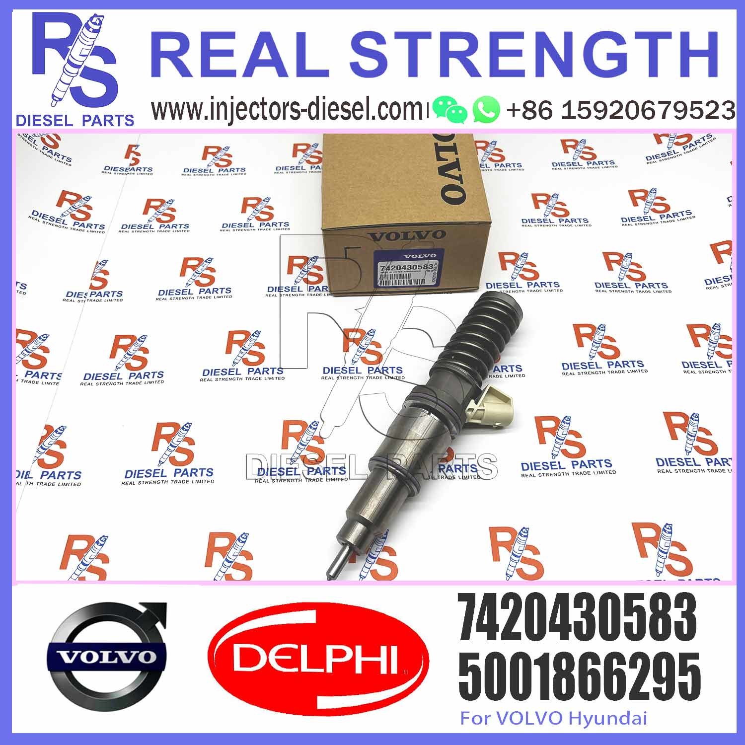 common rail injector 20430583 BEBE4C00101 VOE20430583 for Renault DX12 V-O-L-V D12C D12D FH/NH/FM12 fuel injector 74204305