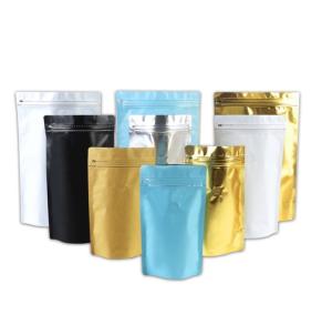 Wholesale 250g Capacity Aluminum Foil Resealable Stand Up Coffee Bags Side Gusseted With Valve from china suppliers