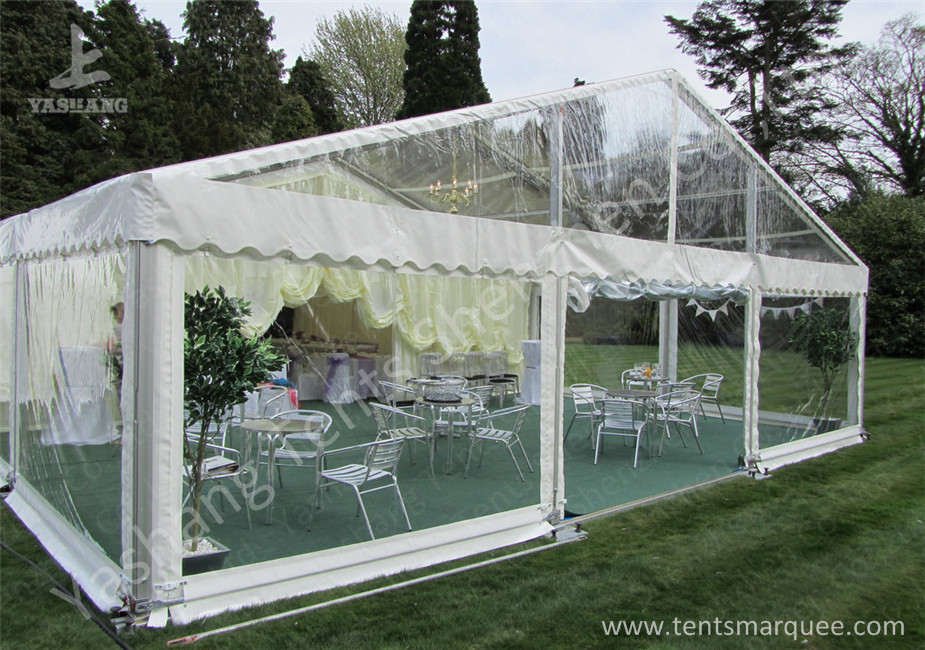 Transparent PVC Fabric Cover Outdoor Luxury Wedding Tents with Aluminum Frame