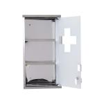 Lockable Stainless Steel Wall Mounted First Aid Medicine Cabinet with 2 Shelves