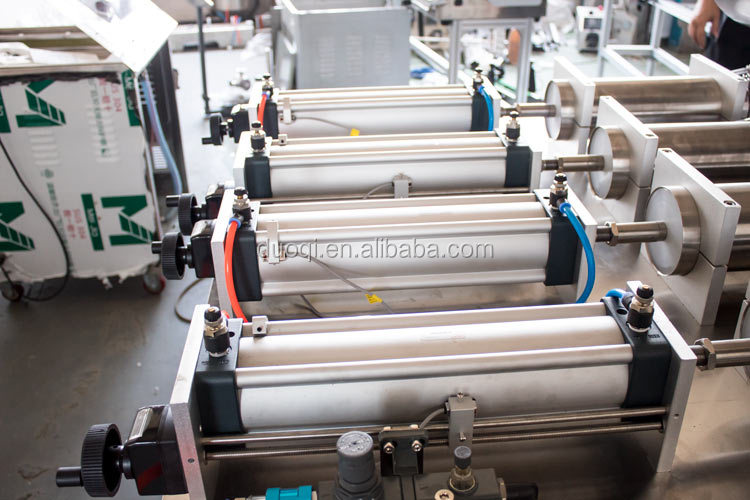 DUOQI G4WTD Semi Matic Filling Machine for Honey Juice Detergent Oil 4 Head Nozzles 110V