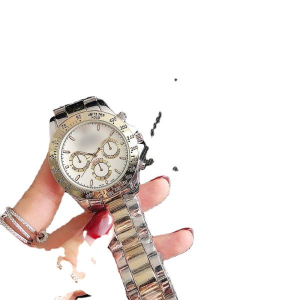 Day Date Watches Kid Band Mechanical Automatic Original Wristwatch Gold Round
