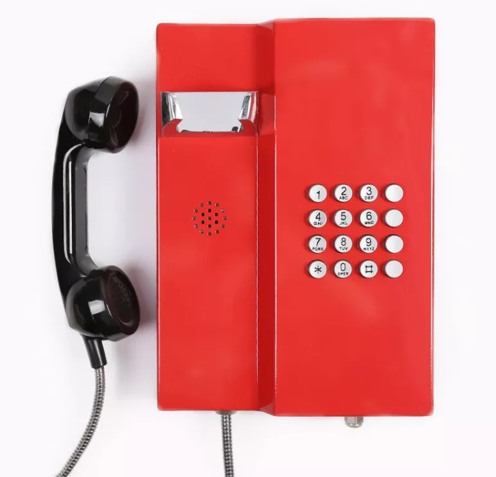 Stainless Steel Inmate Telephone For Jail And Prison , Wall Mounted IP Phone