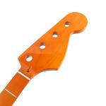 Bass Guitar Replacement Neck 21 frets Maple wood yellow Glossy Modern c Black