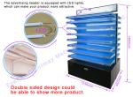 Double Sides LED Light Metal Rack Pegboard Display Stand