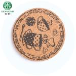 Natural Wholesale Round Cup Mat Customized Eco Friendly Cork Coaster