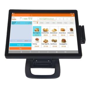 Wholesale Restaurant POS System 15 inch Main Display Aluminium Alloy Body Free Software Included from china suppliers