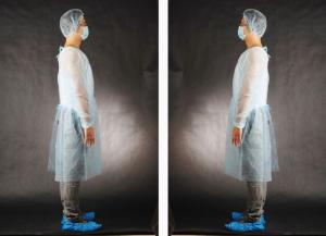 Wholesale Medical White Protective Coveralls , Disposable White Painters Overalls from china suppliers