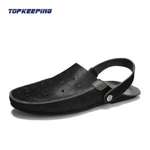 Wholesale Simple Leather Slide Slip Walk Design Odm Man Beach Sandal from china suppliers
