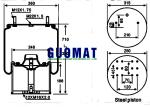 Goodyear Suspension Air Spring Truck Rubber Bellows Air Bags Cylindrical