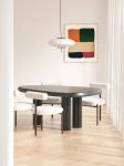 Light Color Creative Irregular Hotel Coffee Table Set 4 6 Seater