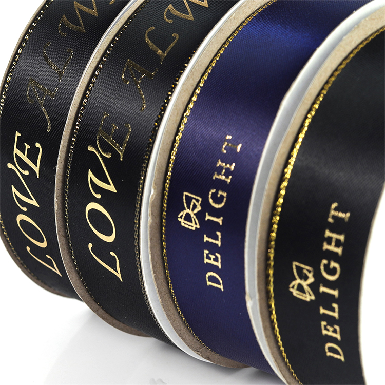 100% Polyster Decorative Satin Ribbon 10 - 100MM Width Printed Technics