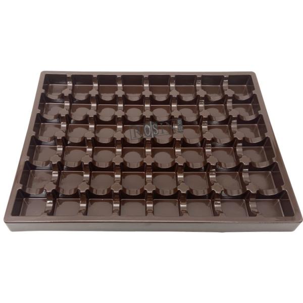 Customized Plastic Chocolate Packaging Thermoformed PP 48 Cavity Chocolate