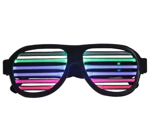 LED musical shades Sound & Music Active LED Party GLOW Glasses with USB Charger