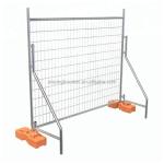 Yellow Chain Link Metal Temporary Fence and Temp Fence Bases Garden Fence with