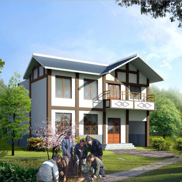 Stable Light Steel Villa House / Light Steel Homes Earthquake Resistance By