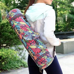 Wholesale Canvas Material Printed Yoga Bag , Sports Mat Bag Pilates Mat Backpack from china suppliers