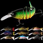 10 Colors 12CM/23g 3D Eyes Plastic Bait Submerged Minnow Seven Multi Jointed