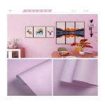 Indoor Decoration Black PVC Wallpaper with Waterproof Self Adhesive Roll Size 0