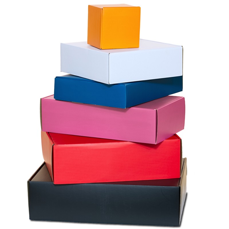 Custom Printing Folding Corrugated Shoe Boxes Rectangular Shape With Long Service Life