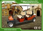 Brown Red 6 Seater Electric Golf Buggy ADC 48V Battery Powered
