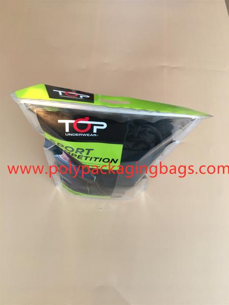 Quality Ultra - Thin Aluminum Foil Composite Clothing Packaging Bags Front Transparent Back Reusable Zipper for sale