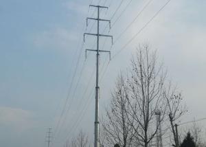 Wholesale Medium Voltage Electric Power Tower ASTM A36 Steel Material 10M - 100M Height from china suppliers