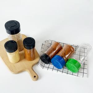 Wholesale Transparent PET Plastic Kitchen Powder Spice Seasoning Shaker Container Jar from china suppliers