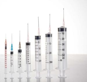 Wholesale Luer Lock Sterile Hypodermic Syringe Disposable 3 Part 50Ml 60Ml Without Needles from china suppliers