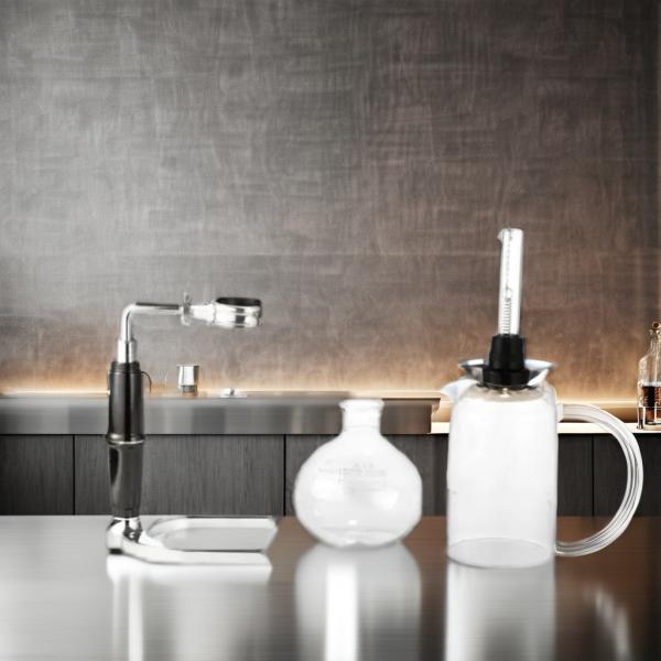 None Design Style Metal Japanese Style Glass Vacuum Syphon Coffee Machine Tea