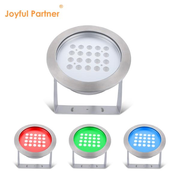 Stainless Steel IP68 LED Underwater Lights 40W Warm White Single Color Pond