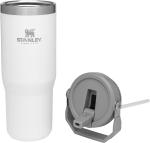 IceFlow Stainless Steel Tumbler with Straw, Vacuum Insulated Water Bottle for