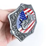 Men'S Fashion Custom Made Belt Buckles Motor Cycle Style Sheriff Belt Buckle