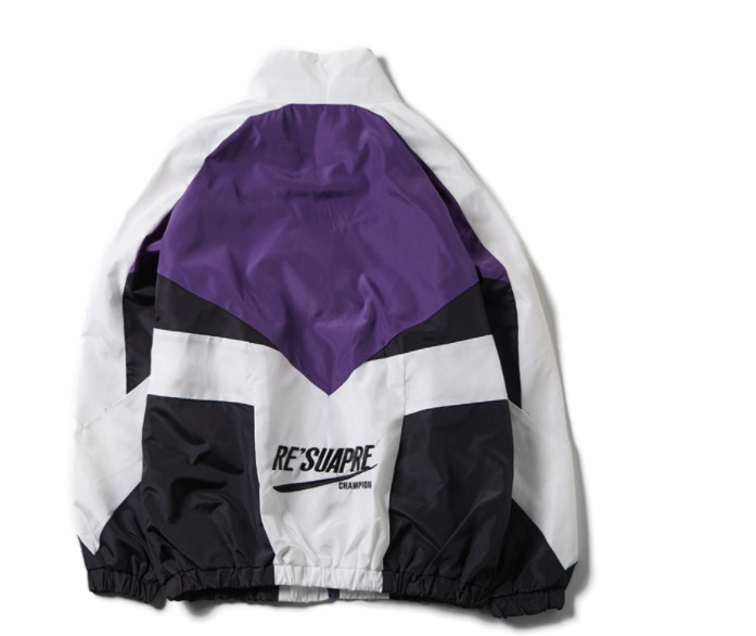 Autumn Street Color Stitching Women Hip Hop Sport Track Bomber Jacket