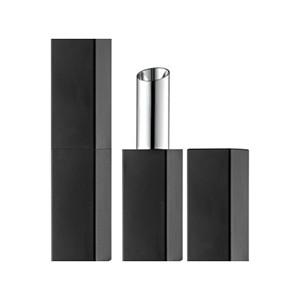 Wholesale Luxury Black Square Aluminum Lipstick Tube Empty Lipstick Case from china suppliers