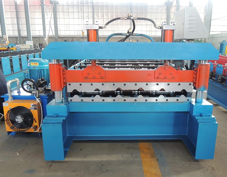 Metal Roof Sheet PPGI Trapezoidal Roll Forming Machine Automatic Lines