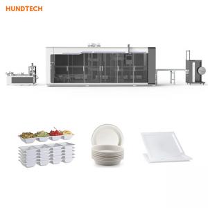 China Disposable Clear Plastic Party Plate Thermoforming Packaging Machine on sale