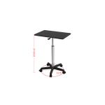 Commercial Furniture White Wooden Mobile Coffee Desk with Adjustable Height and