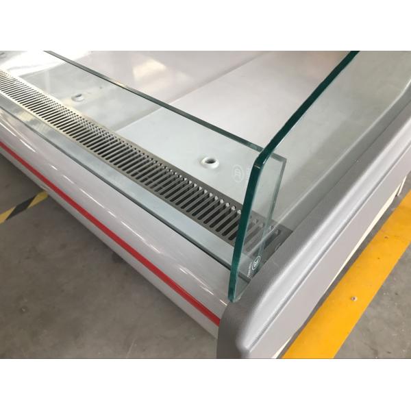 Open Top Fresh Meat Showcase Refrigerator, Refrigerated Display Case For Cheese