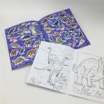 Educational Fancy Paper Color Painting Book,Sticker book, Coloring Book Set with