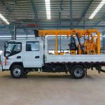 Wheeled Hydraulic Water Well Drilling Rig 200 Meter For Agricultural Irrigation