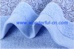 Bulk fluffy luxury embroidered organic cotton face turkish towels